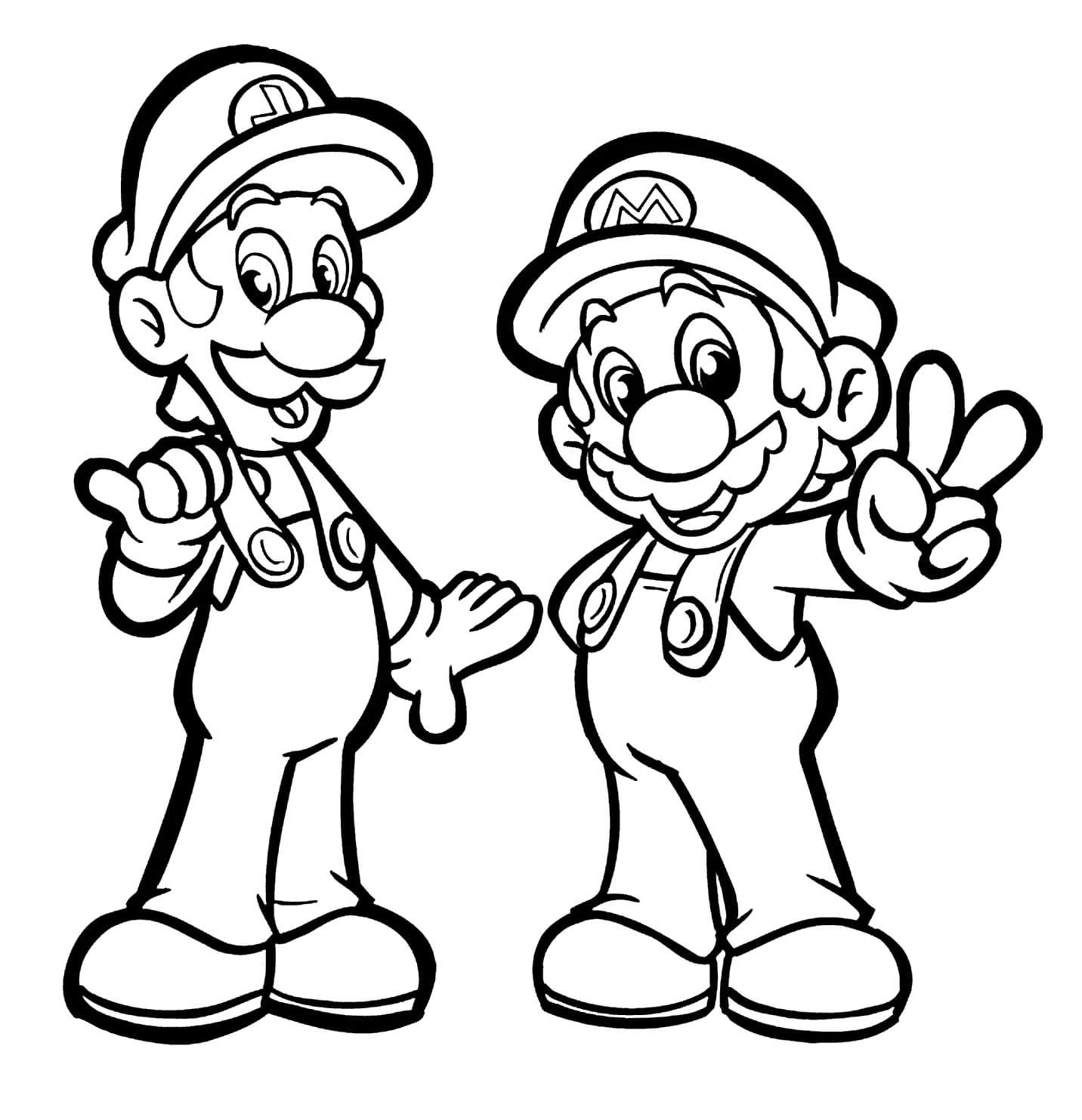 Dibujos para colorear e imprimir Luigi