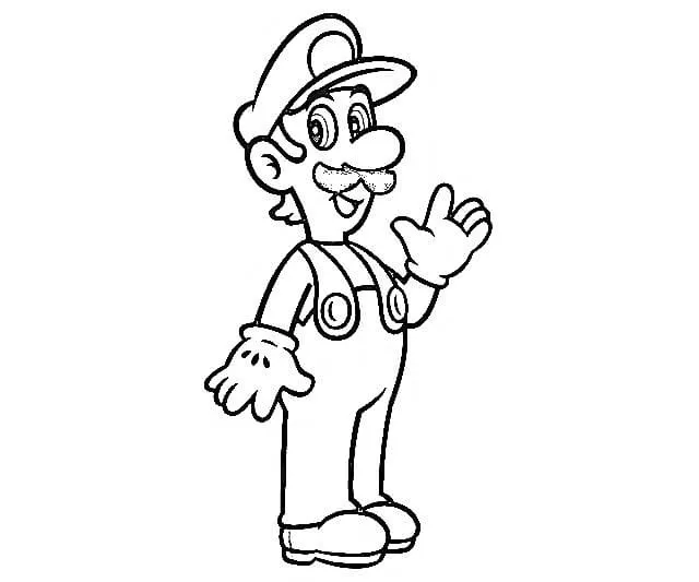 Dibujos para colorear e imprimir Luigi