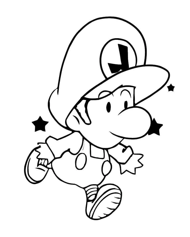 Dibujos para colorear e imprimir Luigi