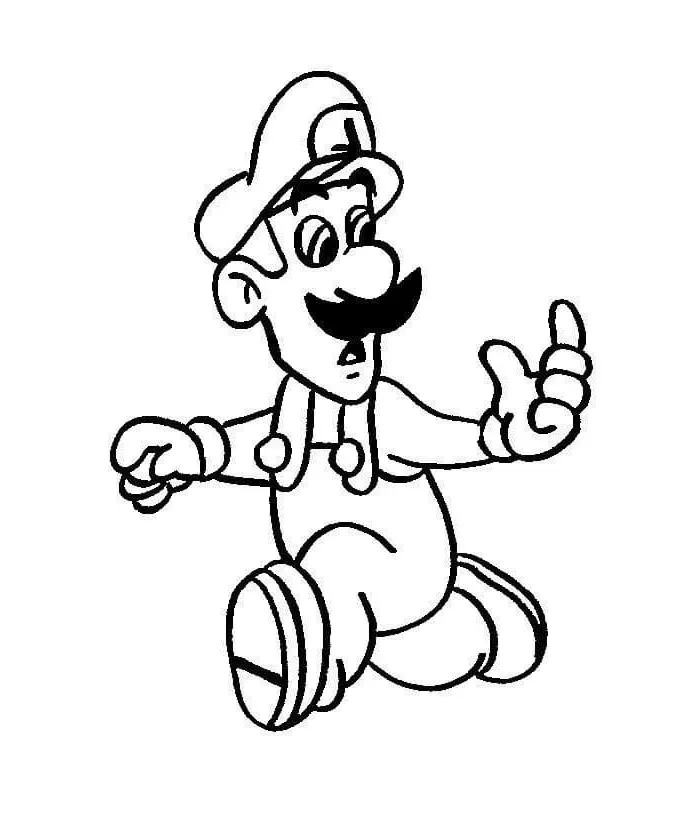 Dibujos para colorear e imprimir Luigi