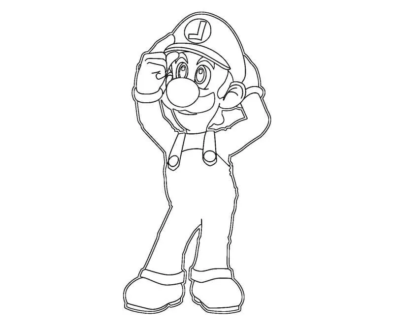 Dibujos para colorear e imprimir Luigi