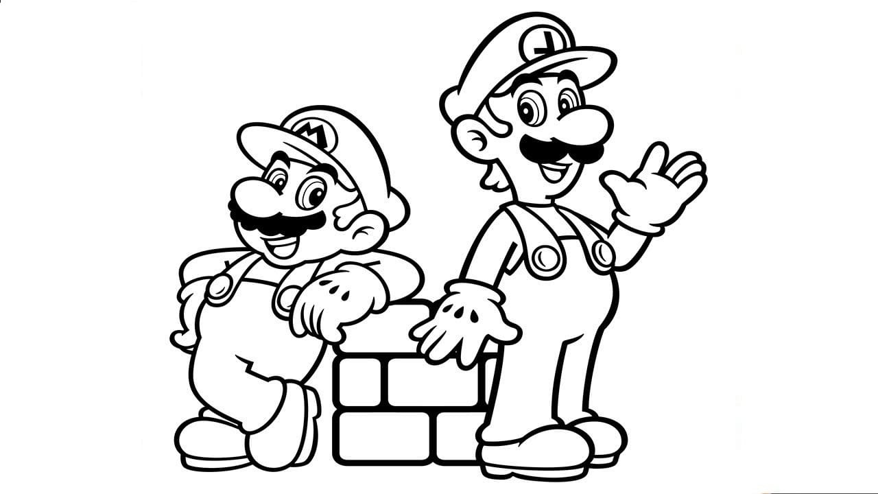 Dibujos para colorear e imprimir Luigi