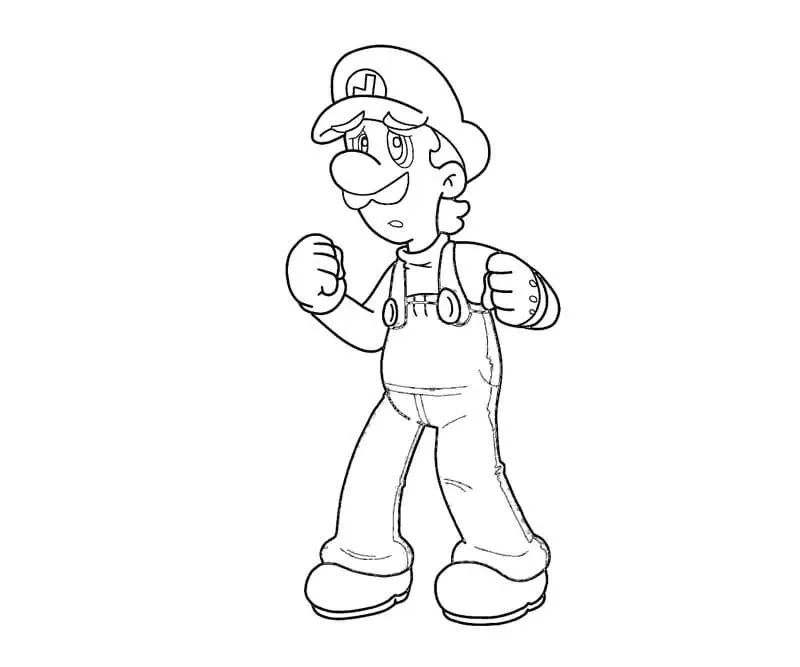 Dibujos para colorear e imprimir Luigi