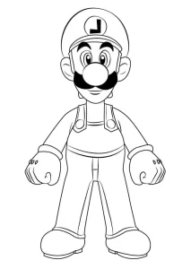 dibujos de luigi para colorear 29