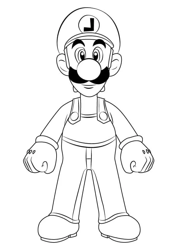 dibujos de luigi para colorear 29