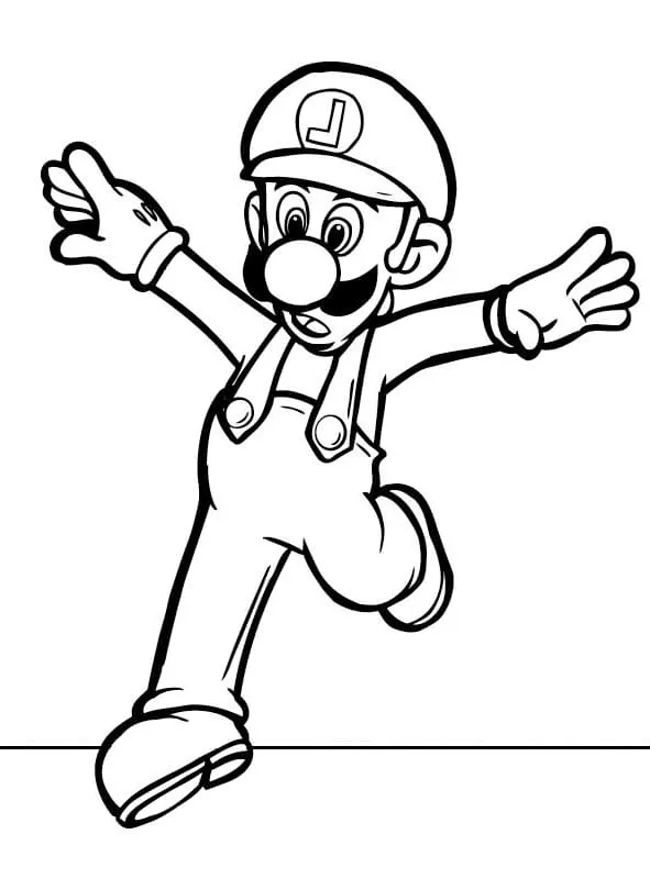 Dibujos para colorear e imprimir Luigi