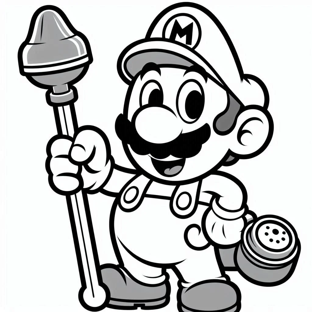 Dibujos para colorear e imprimir Luigi