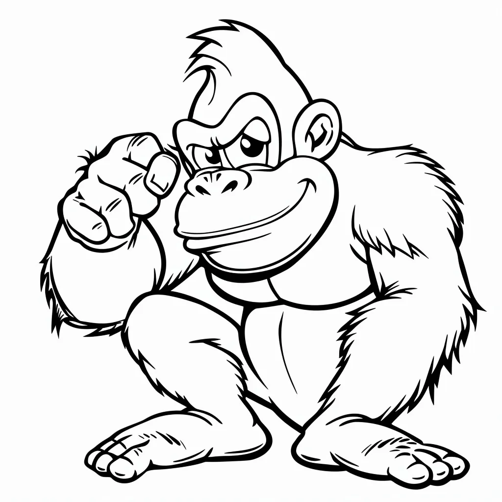 Dibujos para colorear e imprimir Donkey Kong