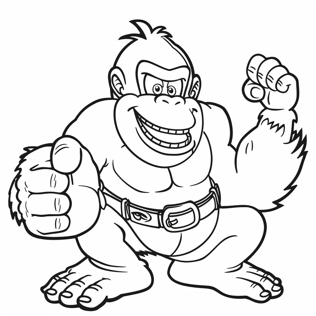 Dibujos para colorear e imprimir Donkey Kong