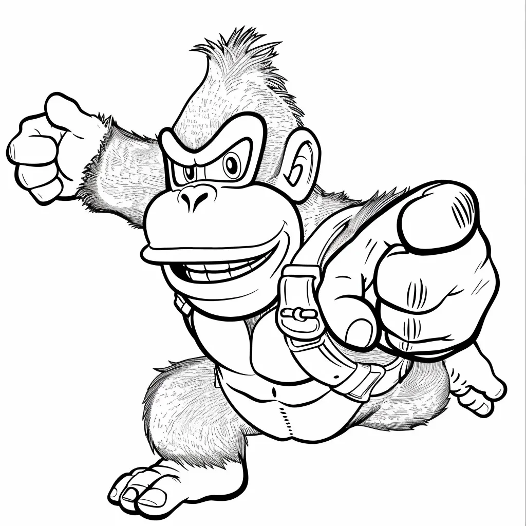 Dibujos para colorear e imprimir Donkey Kong