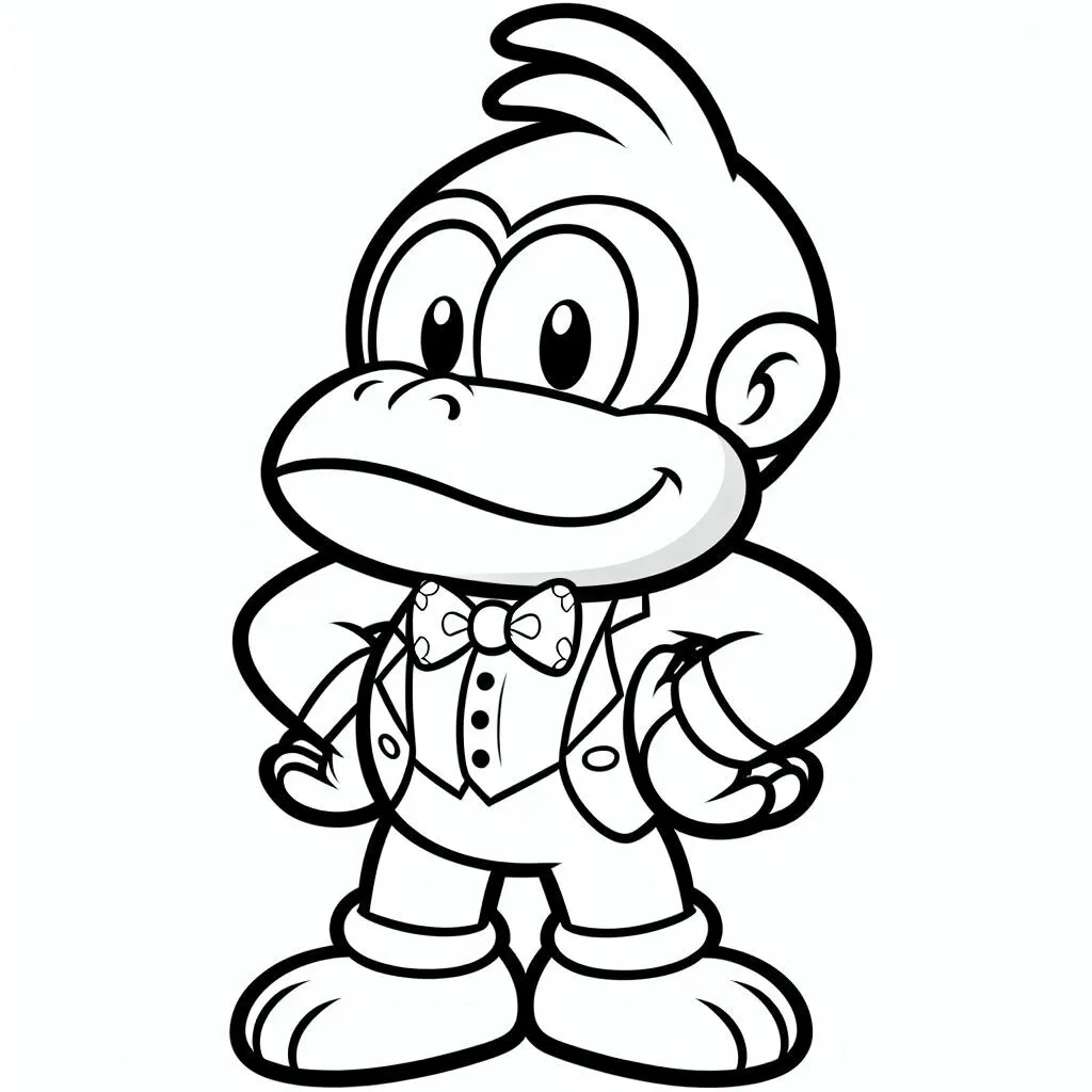 Dibujos para colorear e imprimir Donkey Kong