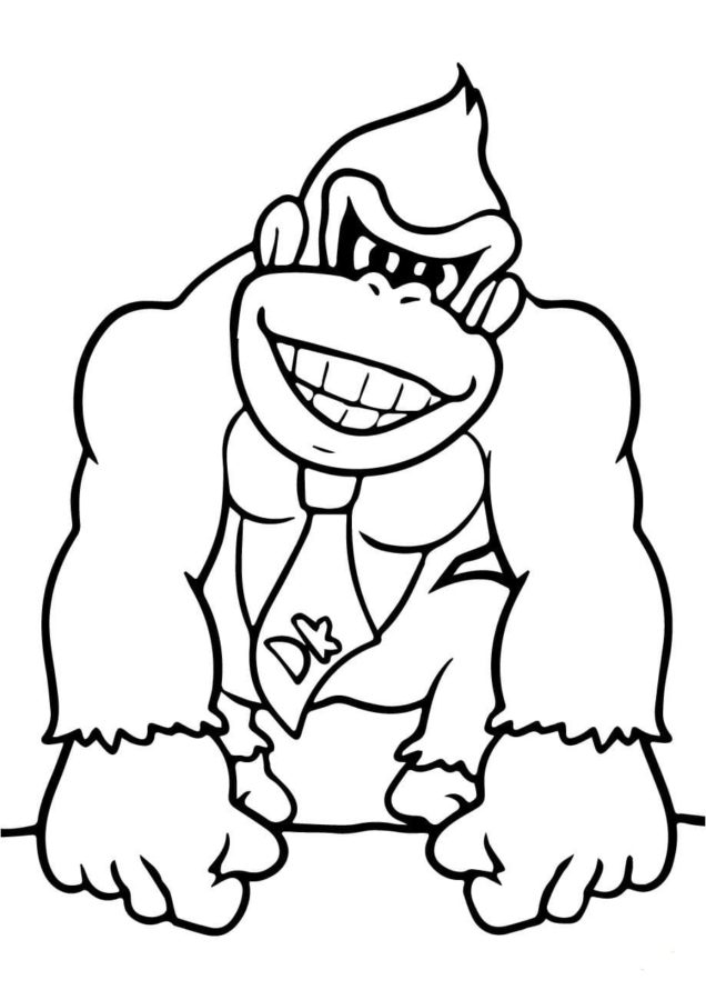 Dibujos para colorear e imprimir Donkey Kong