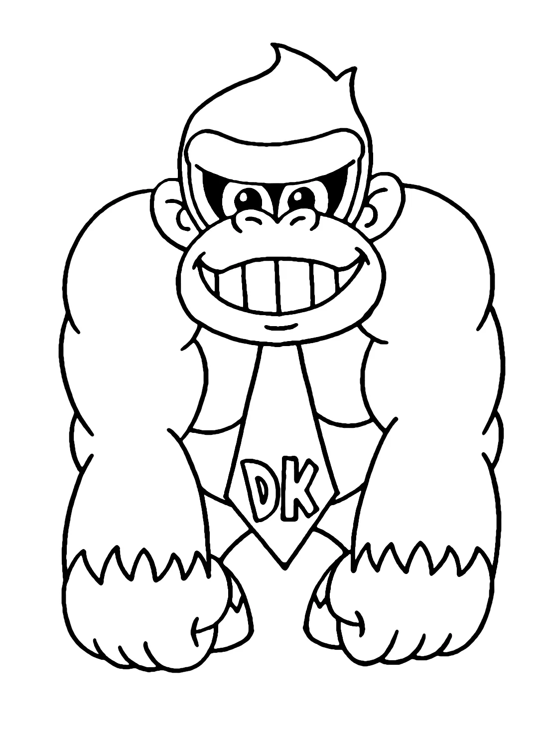 Dibujos para colorear e imprimir Donkey Kong