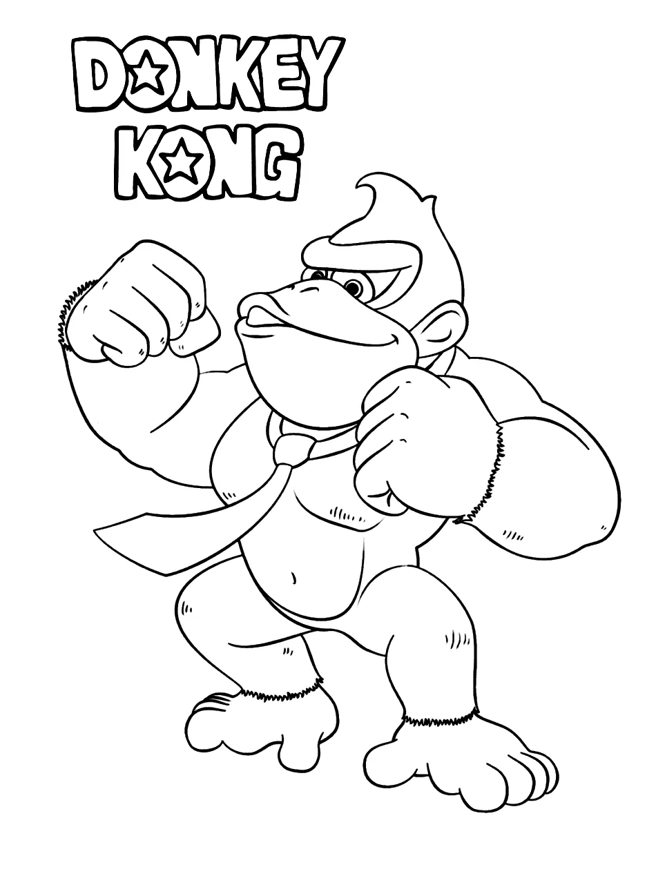 Dibujos para colorear e imprimir Donkey Kong