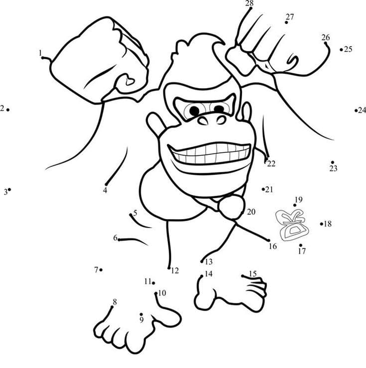 Dibujos para colorear e imprimir Donkey Kong