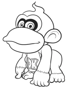 donkey kong para colorear 26