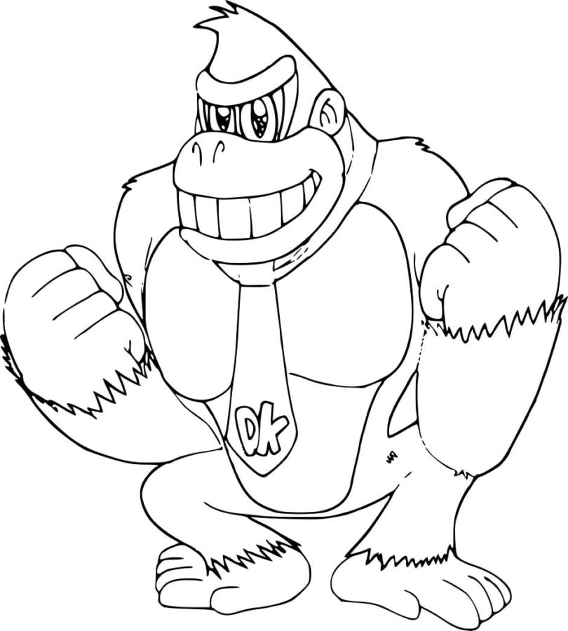 Dibujos para colorear e imprimir Donkey Kong