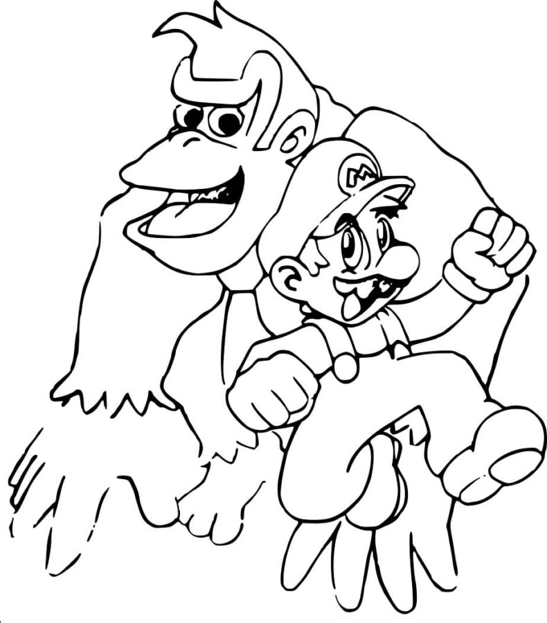 Dibujos para colorear e imprimir Donkey Kong