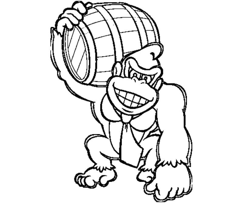 Dibujos para colorear e imprimir Donkey Kong