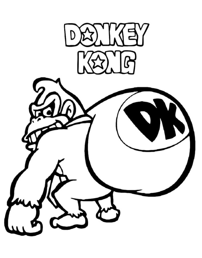 Dibujos para colorear e imprimir Donkey Kong