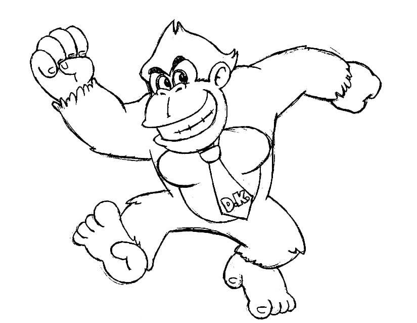 Dibujos para colorear e imprimir Donkey Kong