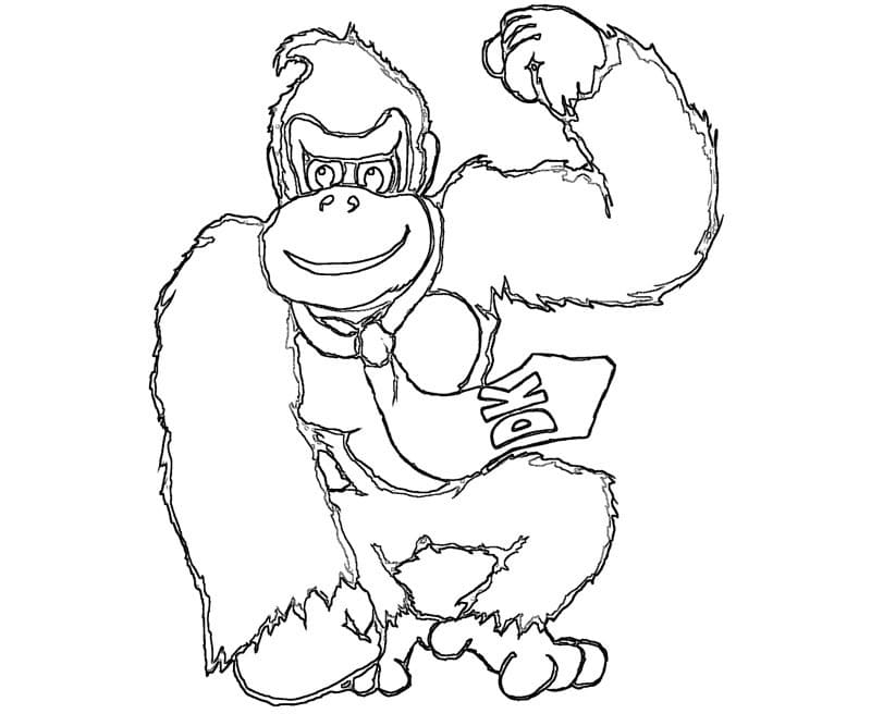 Dibujos para colorear e imprimir Donkey Kong