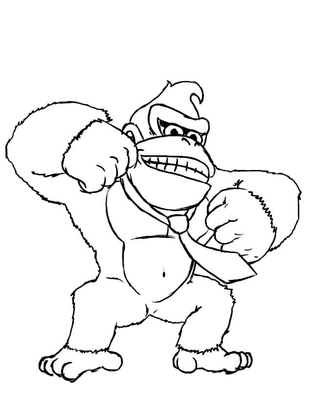 Dibujos para colorear e imprimir Donkey Kong