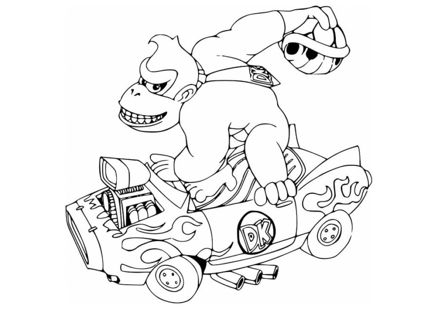 Dibujos para colorear e imprimir Donkey Kong