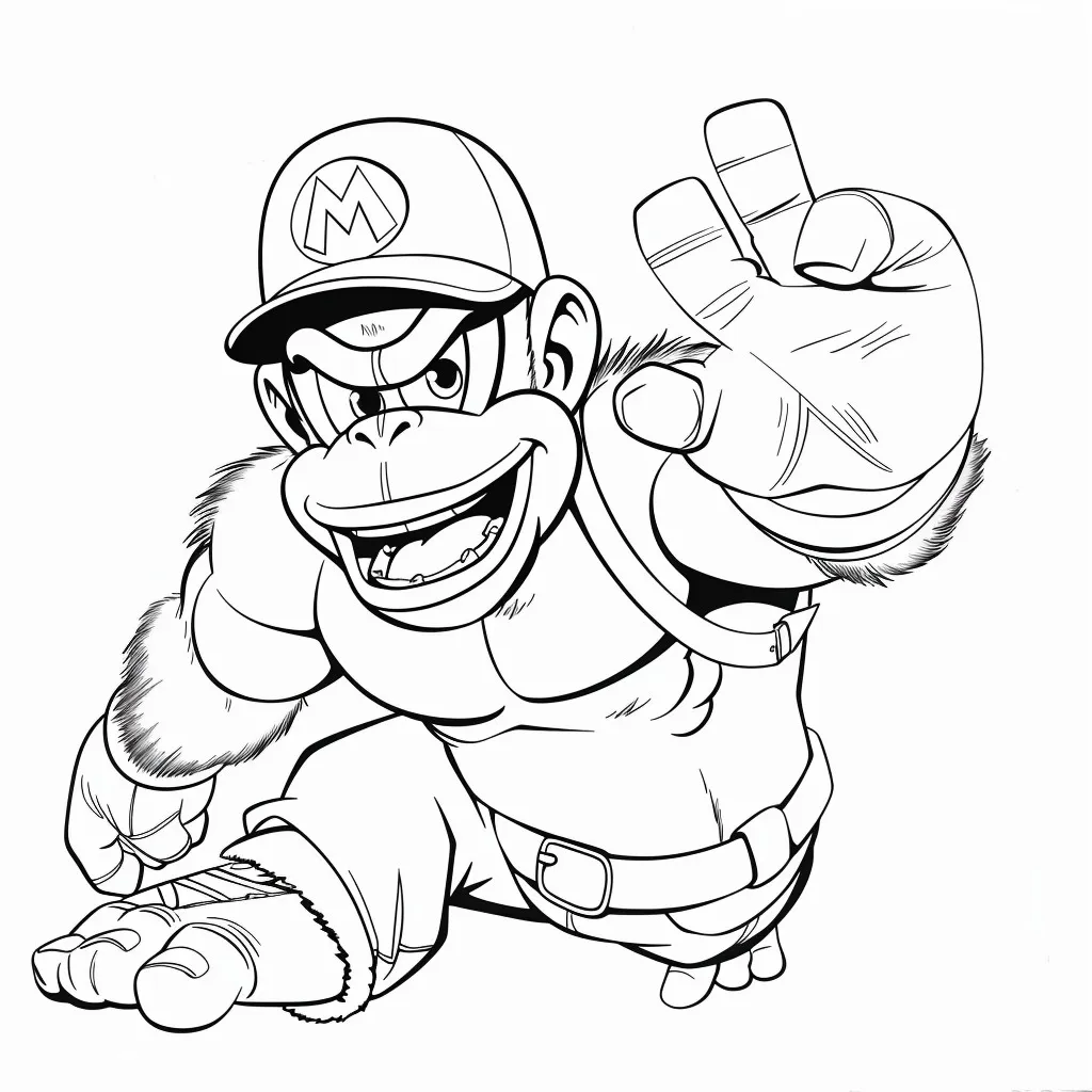 Dibujos para colorear e imprimir Donkey Kong