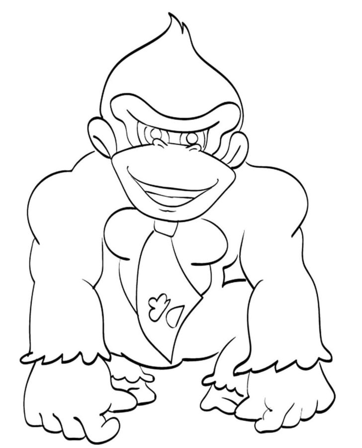 Dibujos para colorear e imprimir Donkey Kong