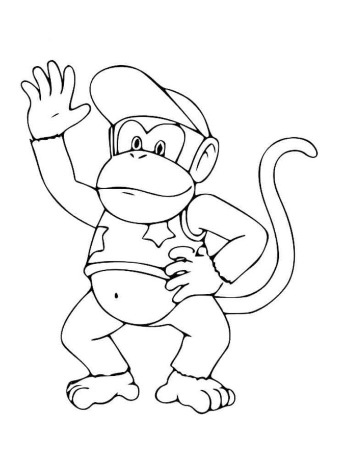 Dibujos para colorear e imprimir Donkey Kong