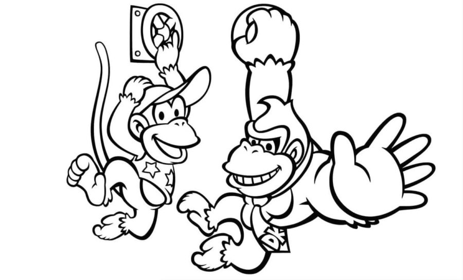 Dibujos para colorear e imprimir Donkey Kong