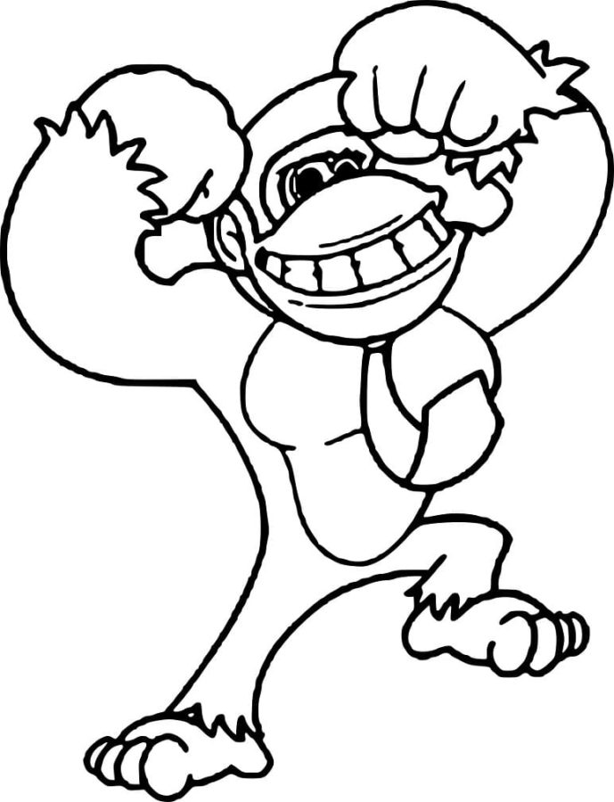 Dibujos para colorear e imprimir Donkey Kong