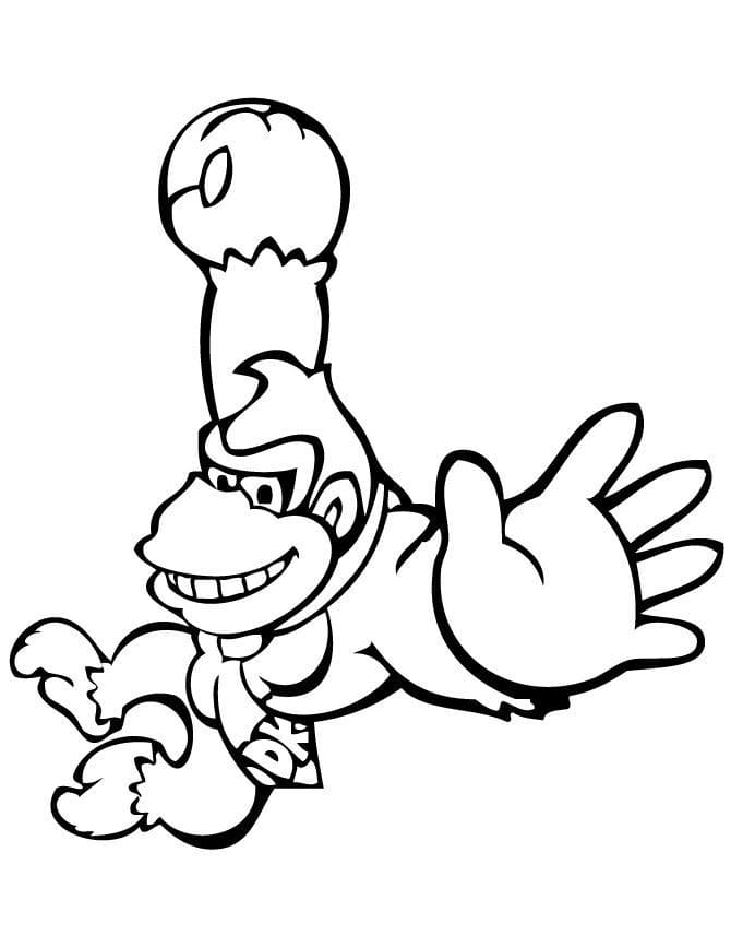 Dibujos para colorear e imprimir Donkey Kong