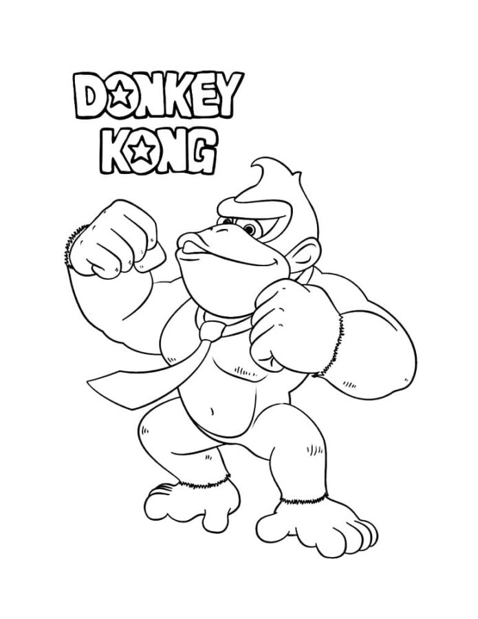 Dibujos para colorear e imprimir Donkey Kong