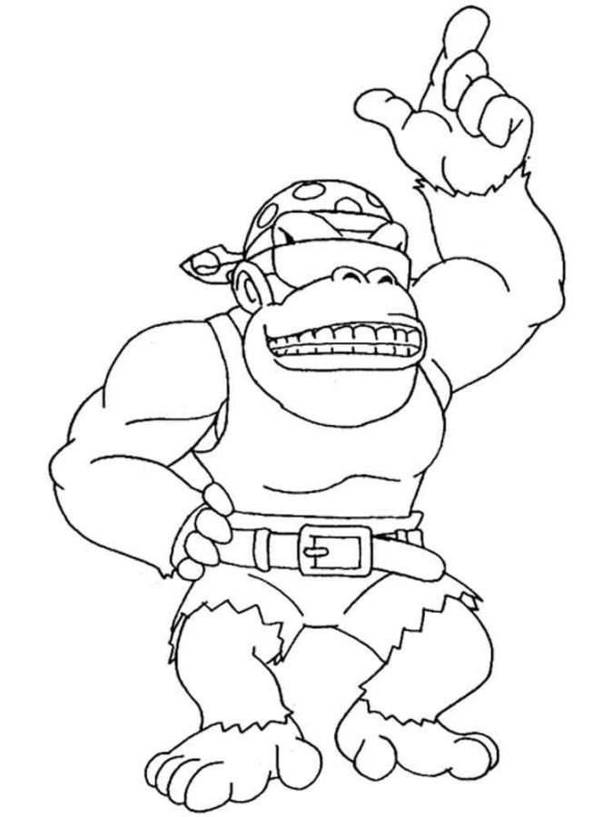 Dibujos para colorear e imprimir Donkey Kong