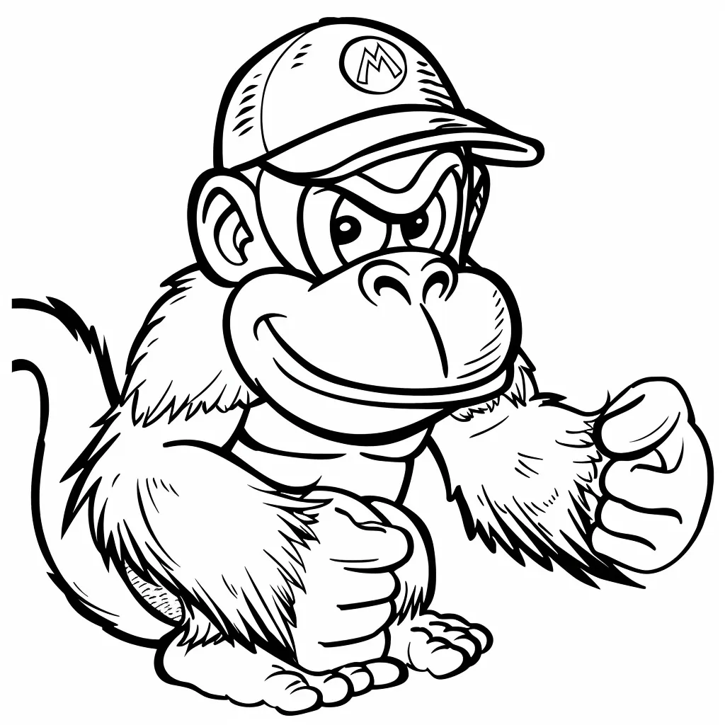 Dibujos para colorear e imprimir Donkey Kong