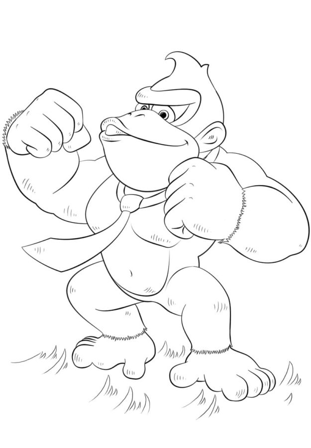 Dibujos para colorear e imprimir Donkey Kong