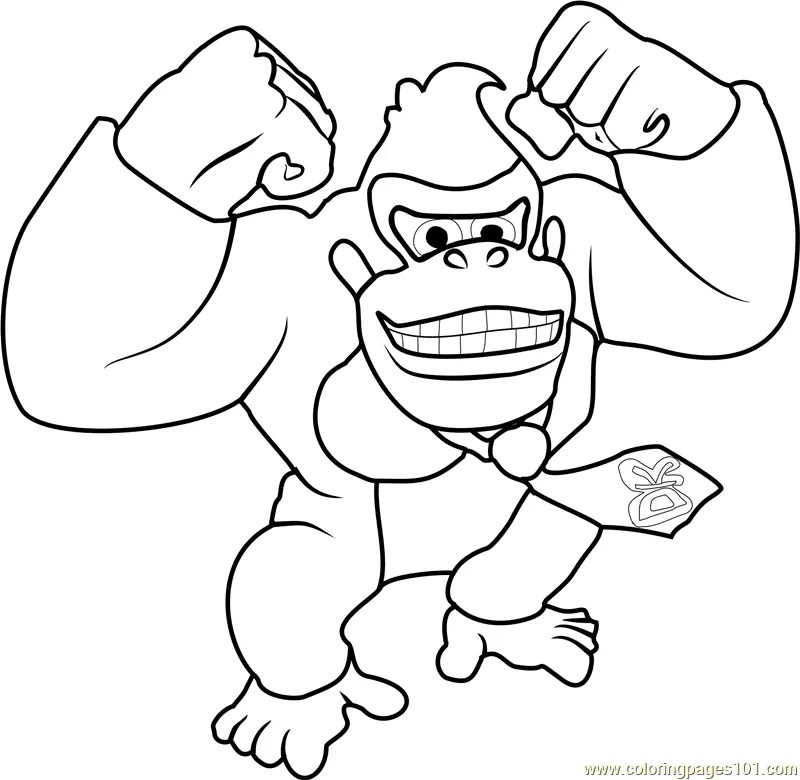 Dibujos para colorear e imprimir Donkey Kong