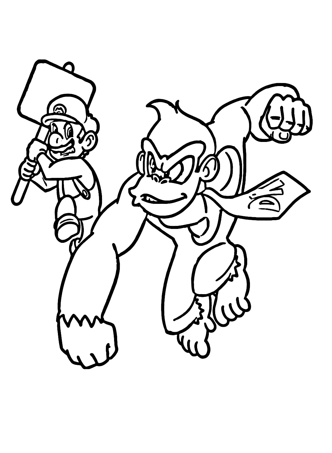 Dibujos para colorear e imprimir Donkey Kong