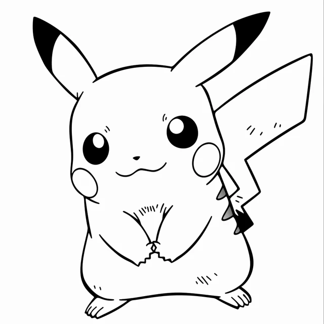 Dibujos para colorear e imprimir Pikachu