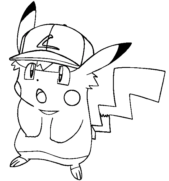 Dibujos para colorear e imprimir Pikachu