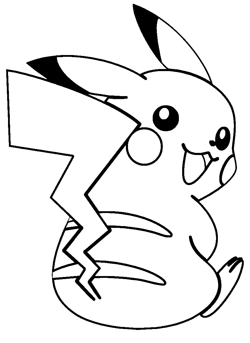 Dibujos para colorear e imprimir Pikachu