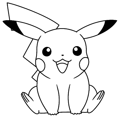 Dibujos para colorear e imprimir Pikachu