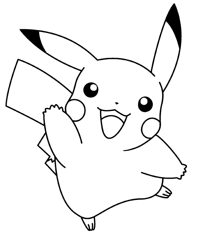 Dibujos para colorear e imprimir Pikachu