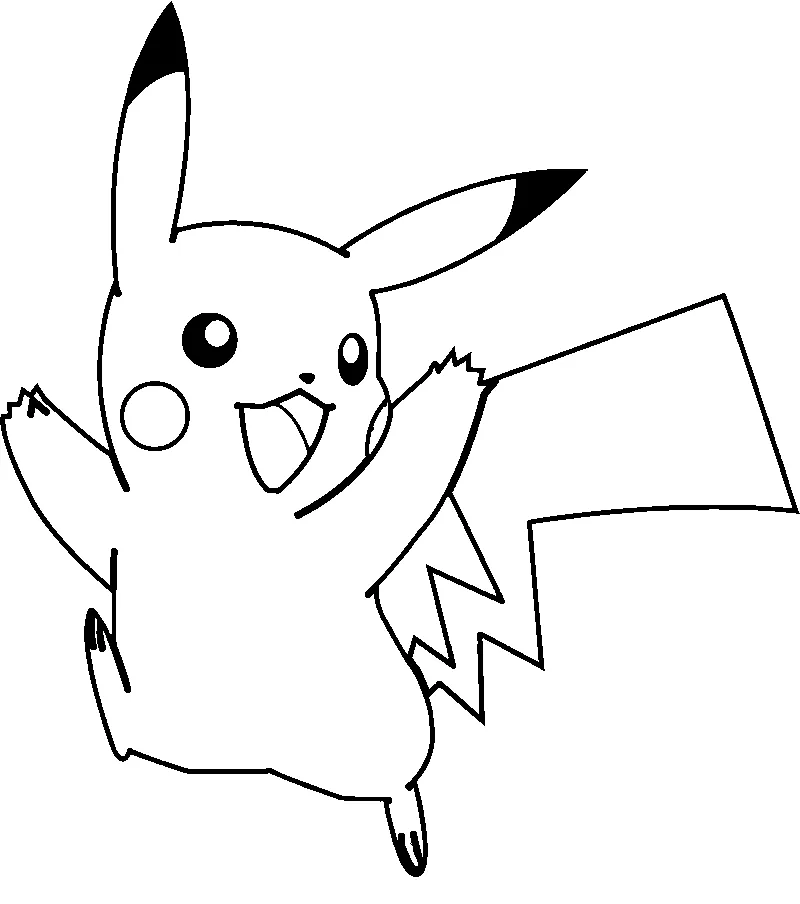 Dibujos para colorear e imprimir Pikachu