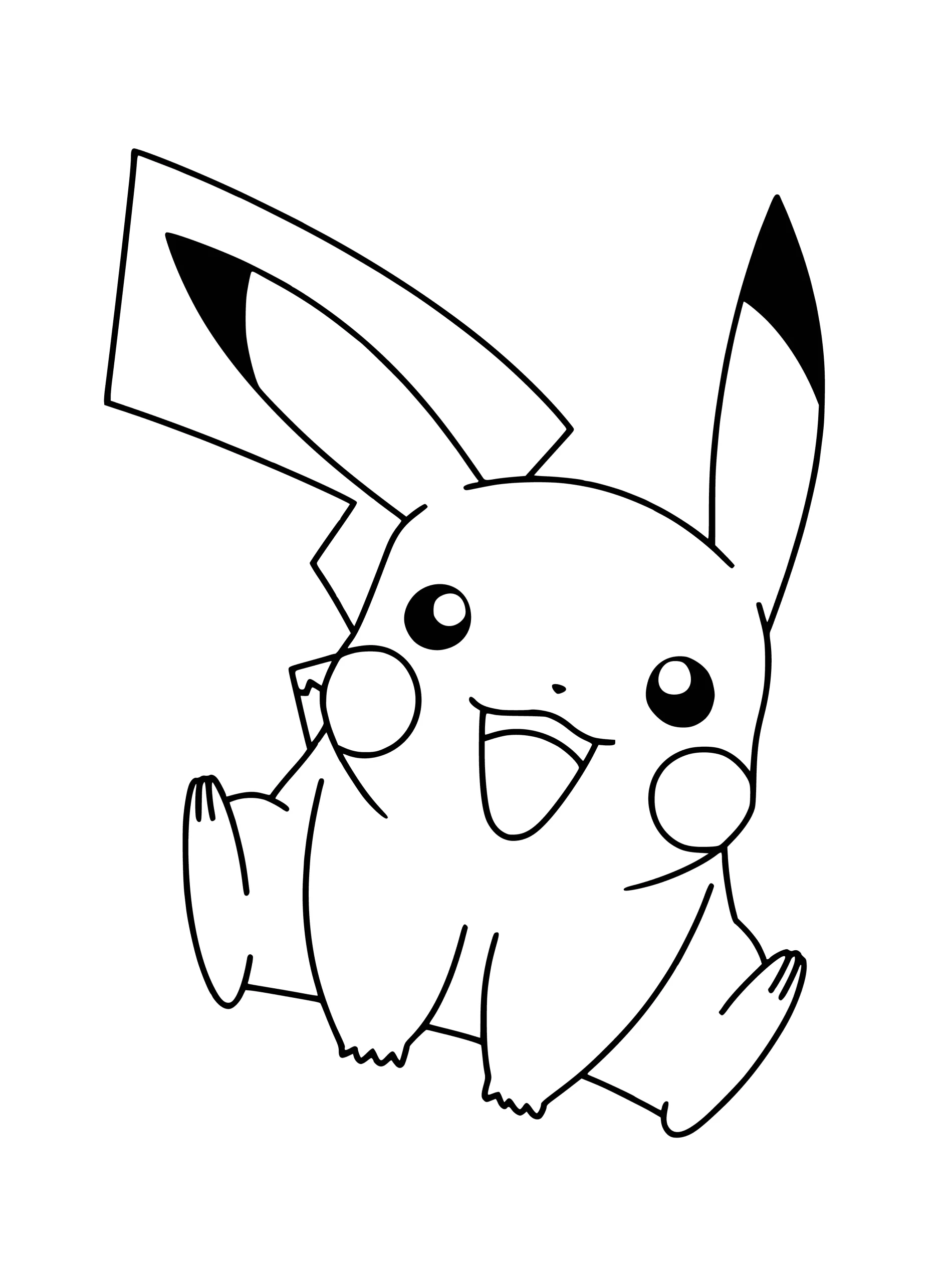 Dibujos para colorear e imprimir Pikachu