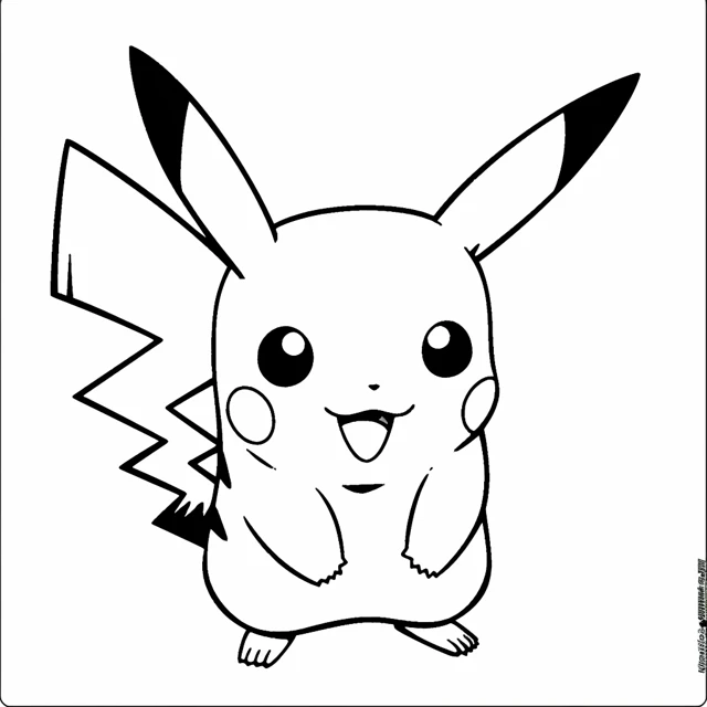 Dibujos para colorear e imprimir Pikachu