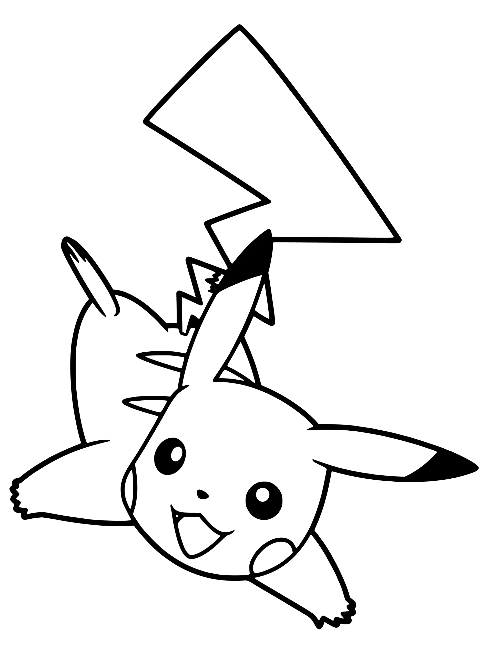 Dibujos para colorear e imprimir Pikachu