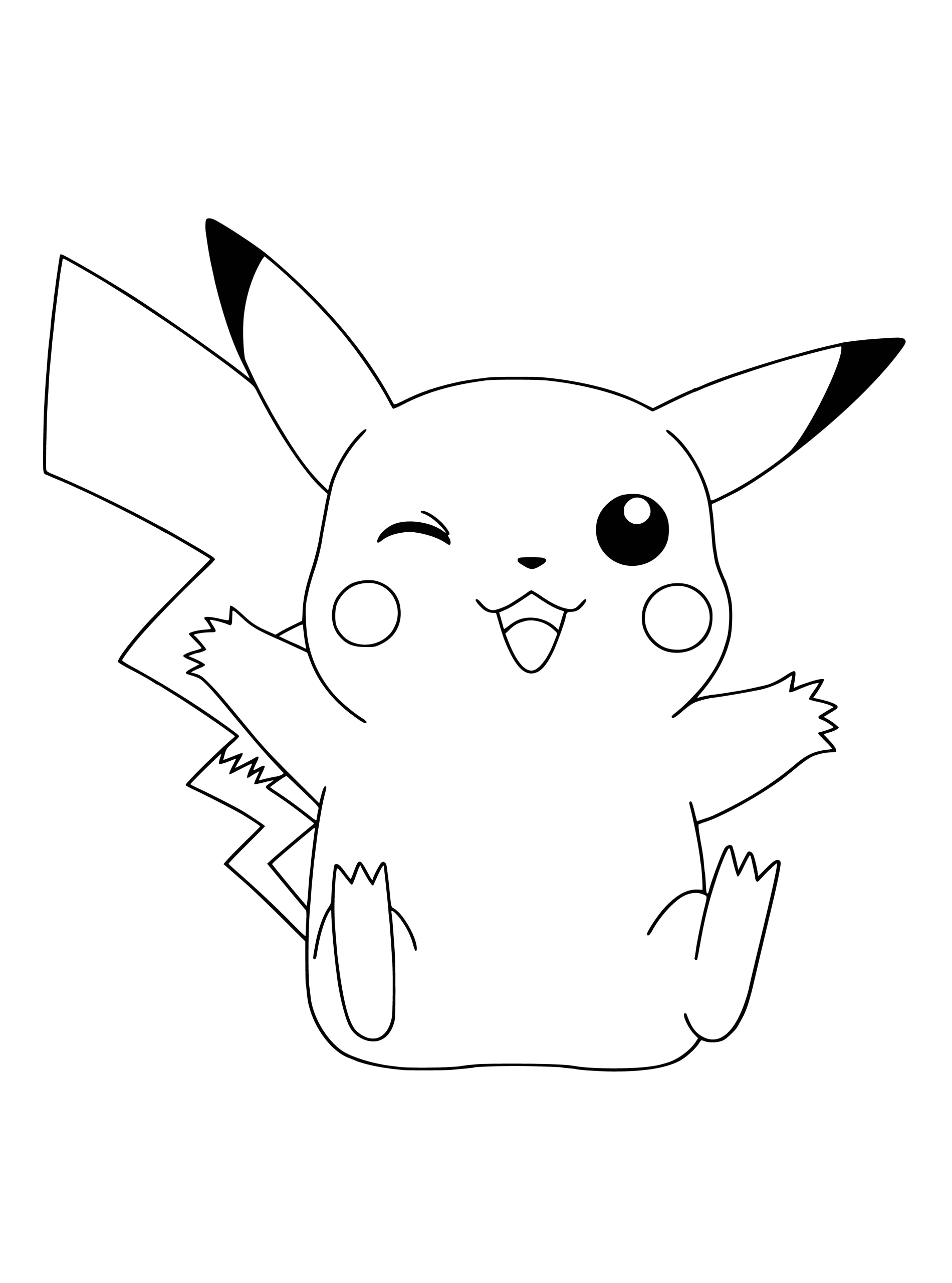 Dibujos para colorear e imprimir Pikachu